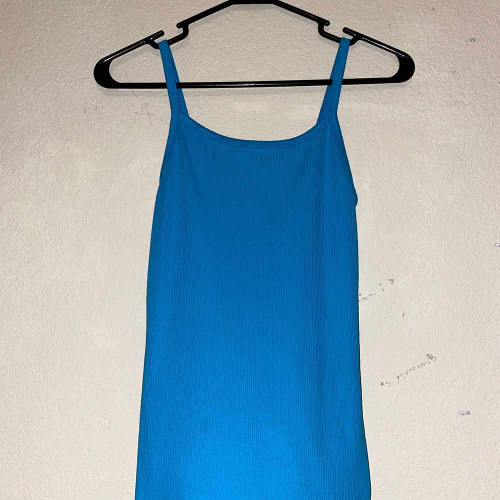 light blue tank